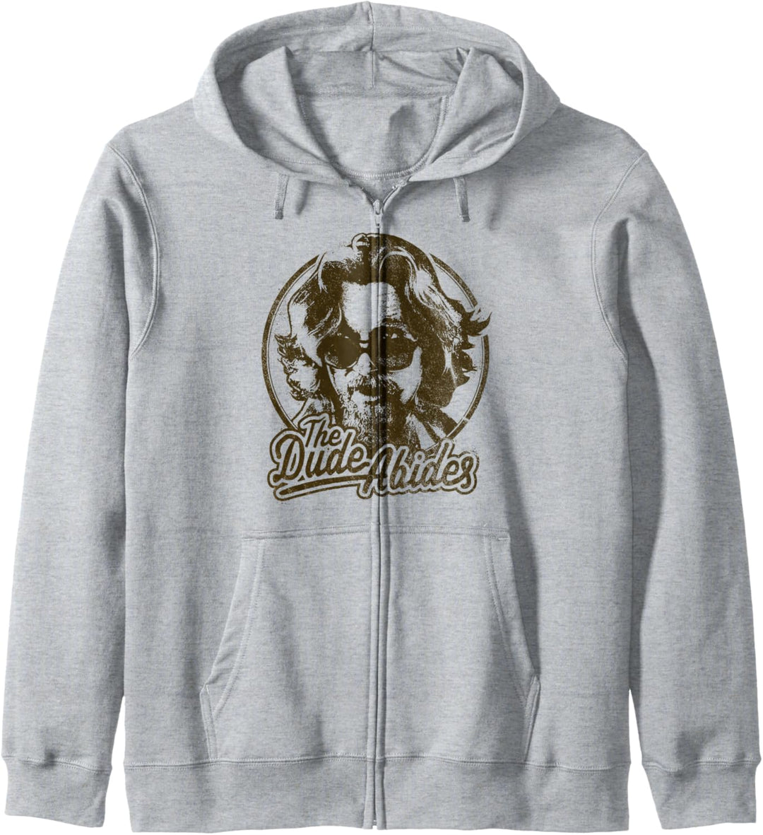 Big Lebowski The Dude Abides Negative Head Shot Portrait Kapuzenjacke