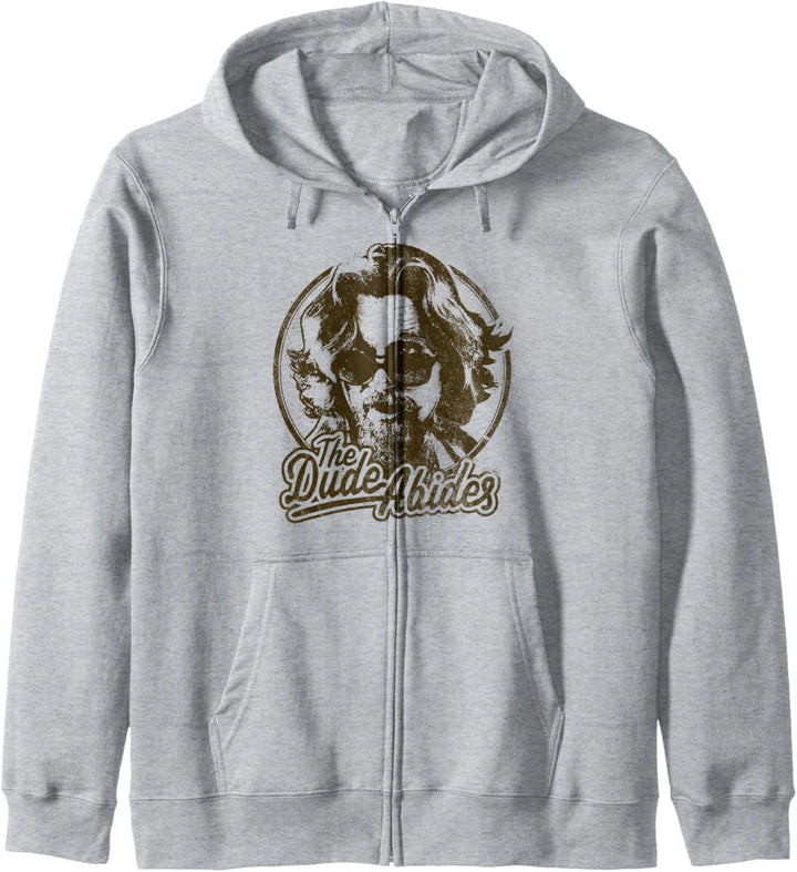 Big Lebowski The Dude Abides Negative Head Shot Portrait Kapuzenjacke