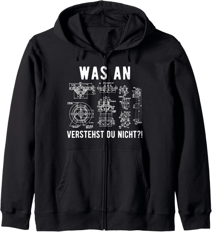 Maschinenbauer Maschinenbau Ingenieur Geschenk Kapuzenjacke