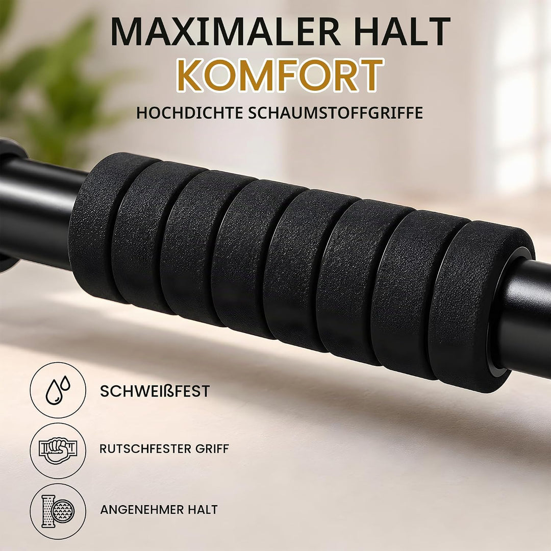 Length Adjustable Pull Up Bar for Doorway - 200KG Capacity 72-95 CM No Screw Home Gym Exercise Equip