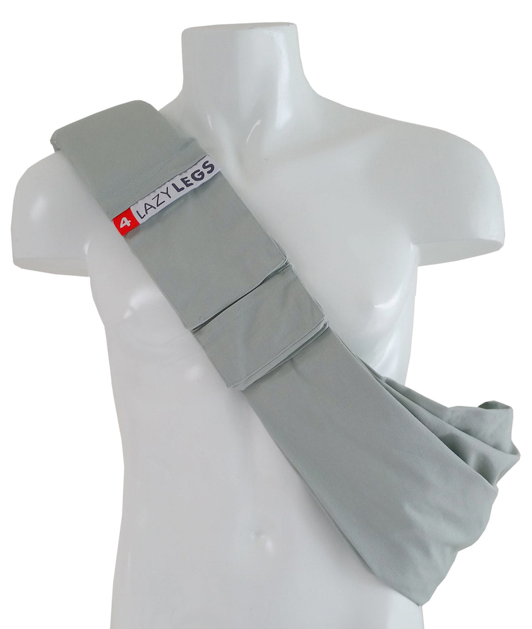 4Lazylegs PET Carrier Pocket Canvas Mineral Hundetragebeutel M, grau, Grau