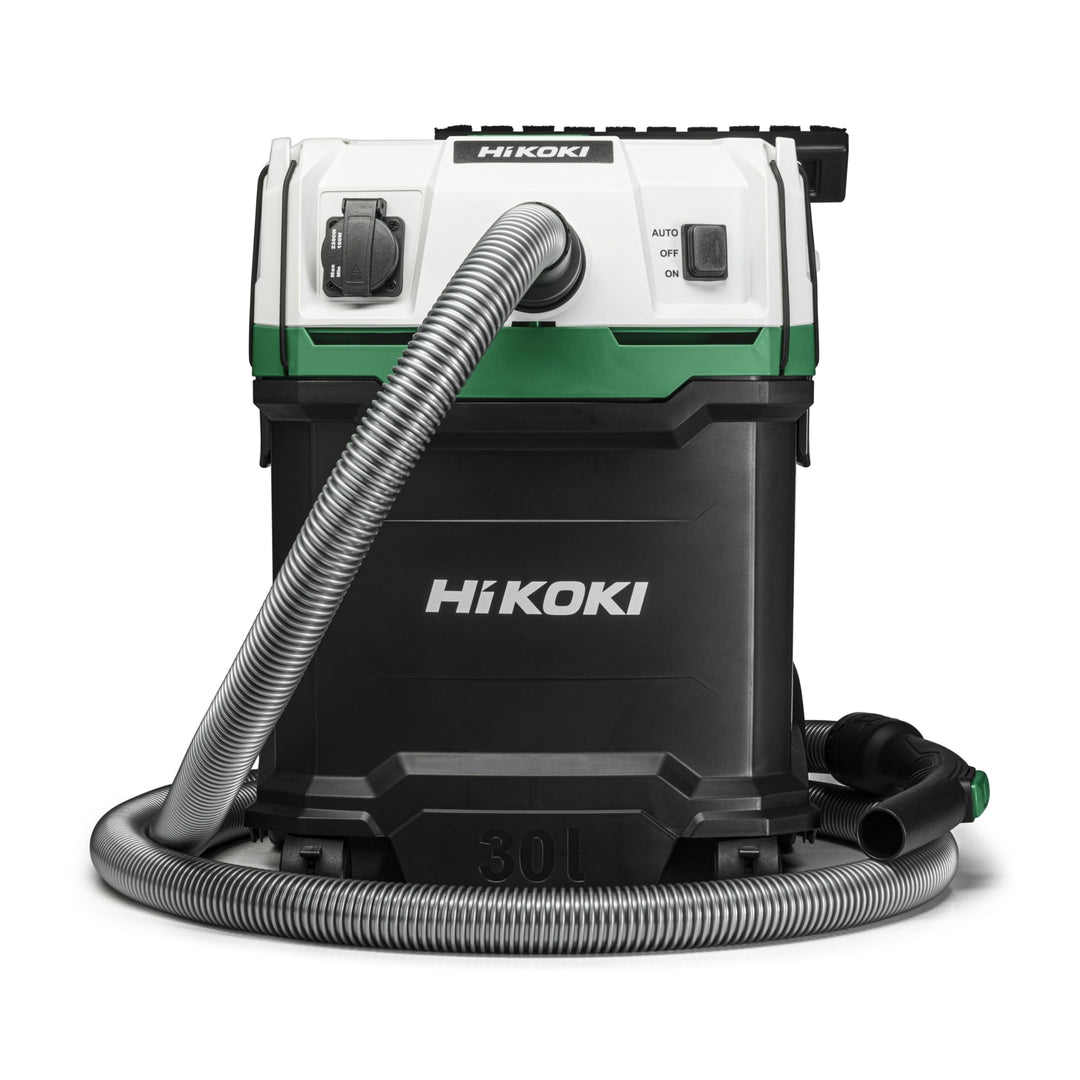 Hikoki Nass- und Trockensauger - 1200 W, 30 L, L-Klasse, Kompakt und Leicht, Manuelle Filterreinigun