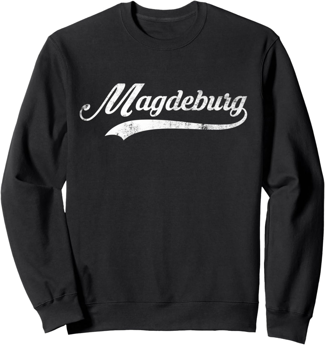 Magdeburg Stadt Vintage Design - Cool Old School Sweatshirt