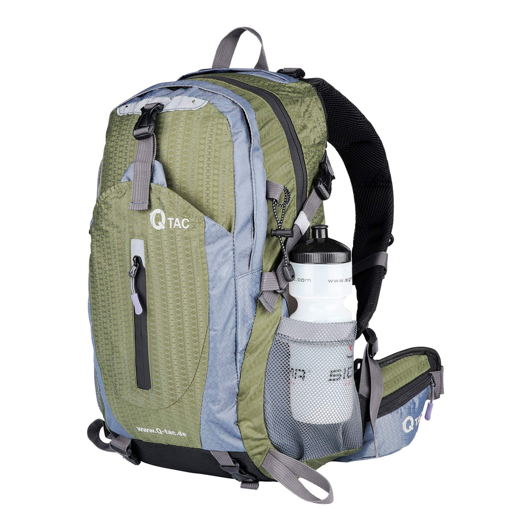 Q-Tac Wanderrucksack 26L, Rucksack Wandern, Outdoor, Sport, Daypack Fahrrad, Reisen, Klettern, Campi