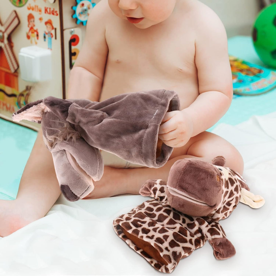 Sharplace 2 Stück Handpuppen Tierhandpuppen für Kinder Plüschtiere Erzählen Geschichte, Unterrichten
