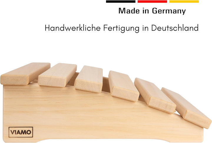 VIAMO® Sauna Kopfstütze Kopfteil Rückenlehne gebogen aus Abachiholz (Set aus 2 Stück), 39,5 cm x 30,