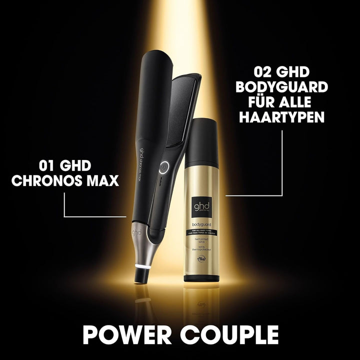 ghd chronos max Breites Glätteisen: Ideal für dickes, langes & lockiges Haar, smarter Styler, 85% gr