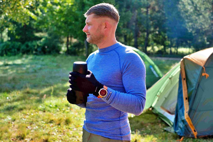 Thermowave Warm Active Merino Unterwäsche Herren mit Rundhalsausschnitt - Thermounterwäsche Herren -