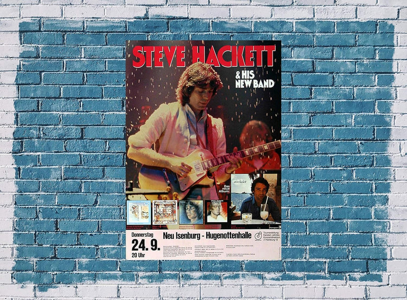 Steve Hackett - Cured Tour, Neu-Isenburg & Frankfurt 1981 » Konzertplakat/Premium Poster | Live Konz