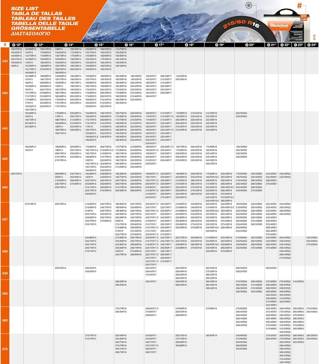 AutoSock AS_HP_697E Anfahrhilfe Grösse HP 697