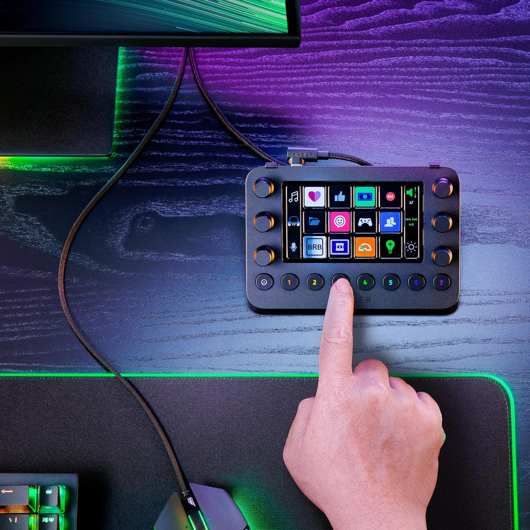 Razer Stream Controller - All-in-One-Deck für Streaming und Content-Erstellung (12 Haptisch Schaltba