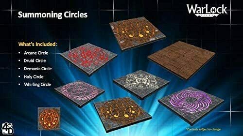 Wizkids Games WZK16507 Zubehör WarLock Tiles: LED-Beschwörungskreise, WarLock Tiles: LED-Beschwörung