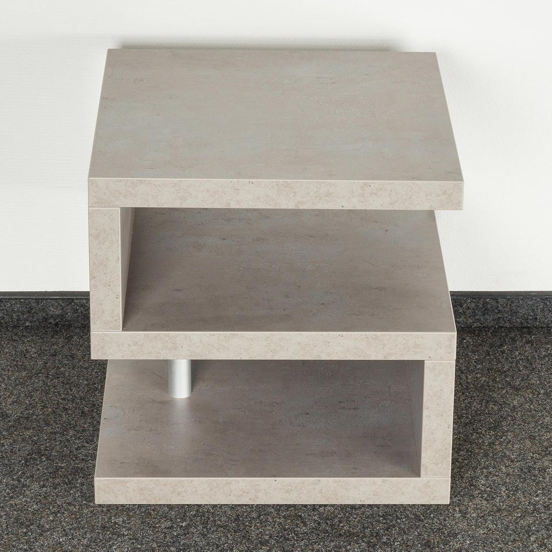 levandeo Couchtisch Sigi Betonoptik B x H x T: 44x44x44cm Grau Holz Beistelltisch Keine Montage fest