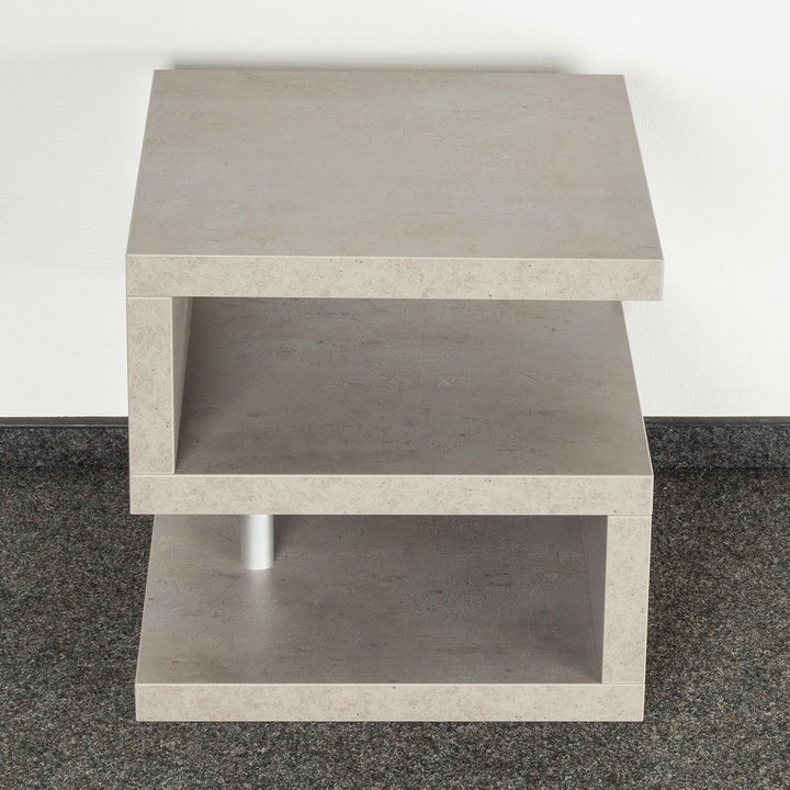levandeo Couchtisch Sigi Betonoptik B x H x T: 44x44x44cm Grau Holz Beistelltisch Keine Montage fest