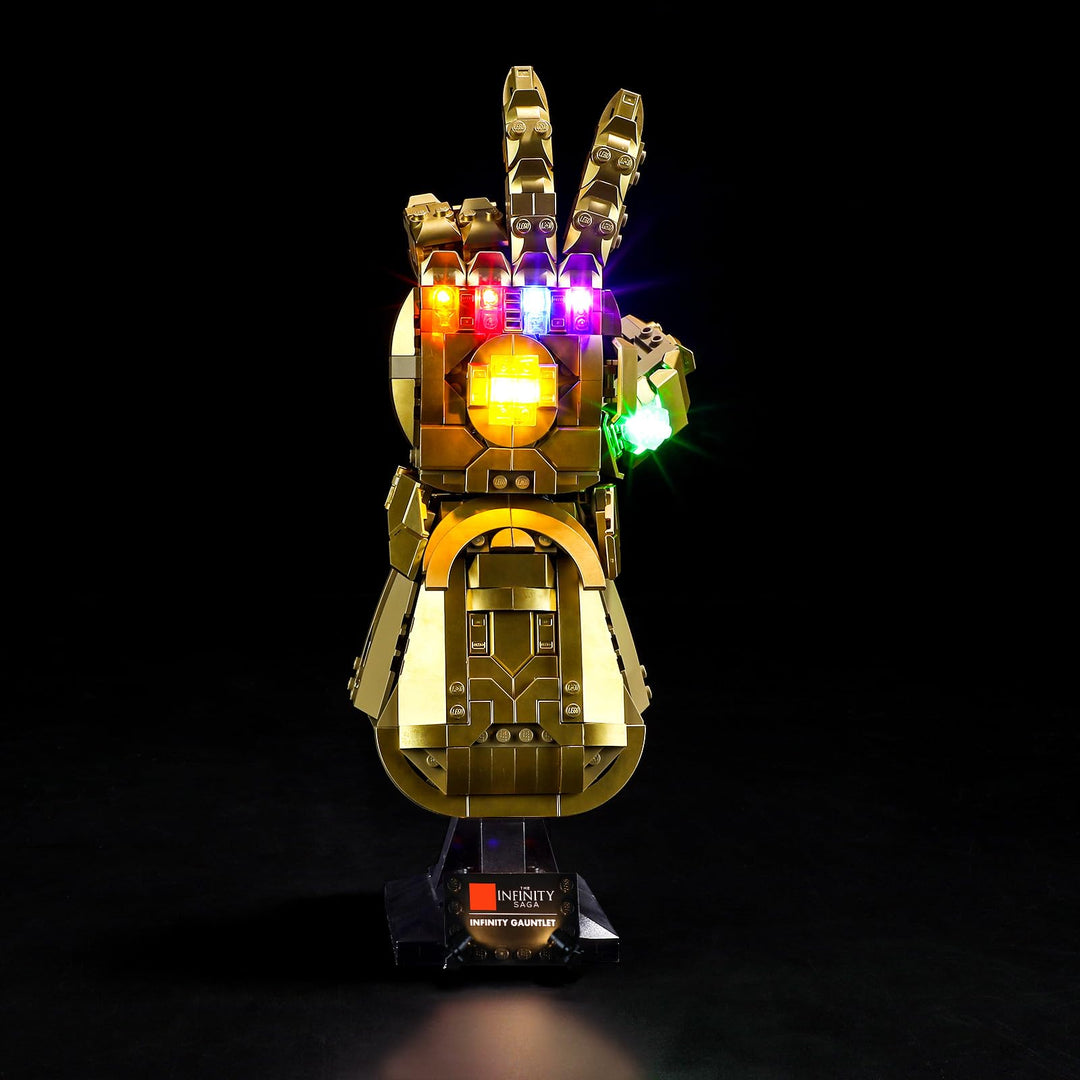 BRIKSMAX Led Beleuchtungsset für Lego Marvel Infinity Handschuh - Compatible with Lego 76191 Baustei