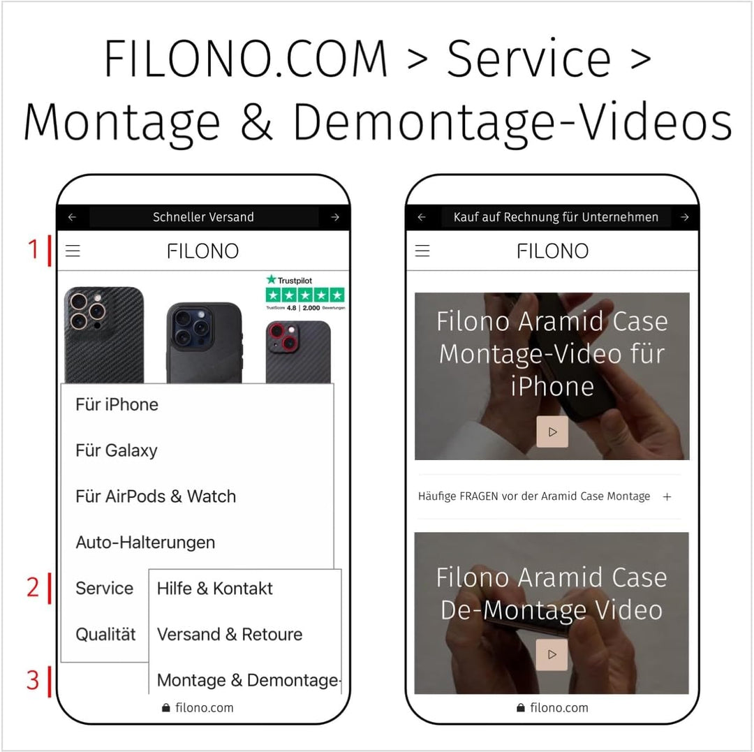 FILONO Aramid Hülle für iPhone 13, ultradünn iPhone 13 ARAMID Case, iPhone 13 ARAMID Case