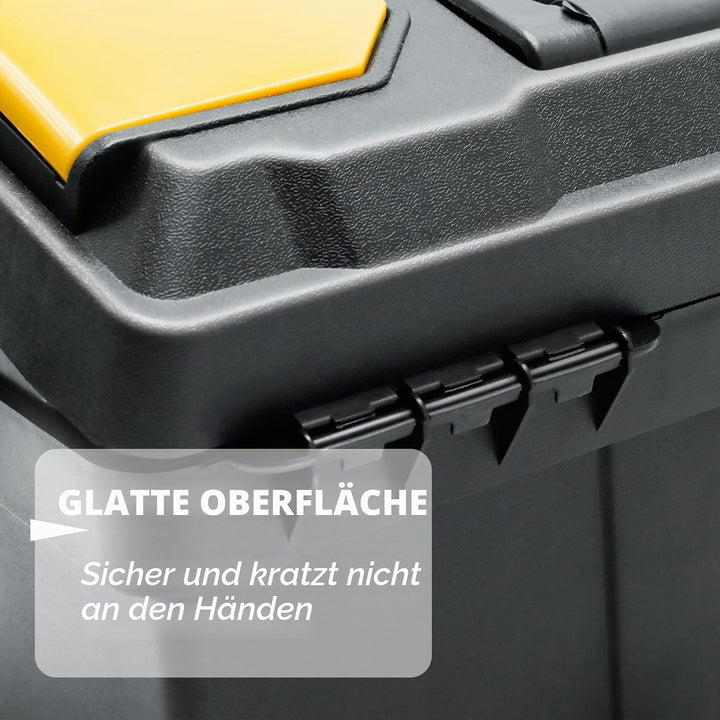 CCLIFE Werkzeugbox 13" Werkzeugkasten 35 x 17 x 18 cm Koffer mit 2 kleinen Aufbewahrungsboxen, Schne