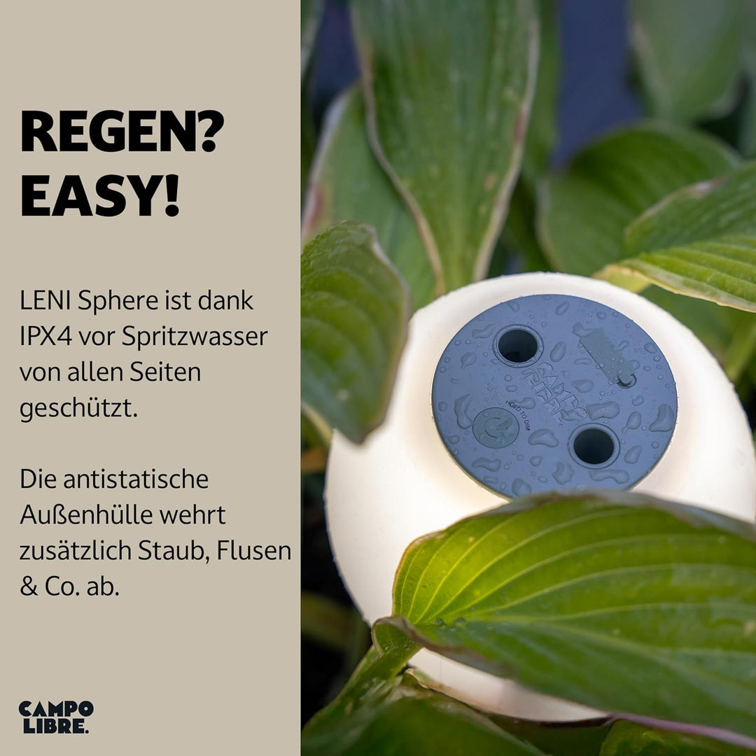 Campo Libre.® LENI I Campinglampe I flexible Outdoorlampe zum Aufhängen, Hinstellen und Montieren I