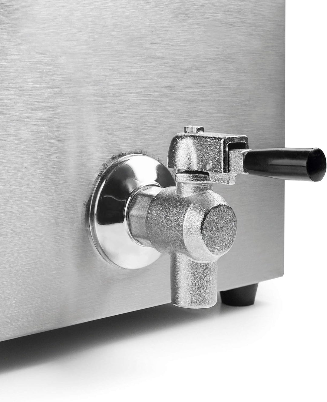 Lacor 69468 69468 Elektrische Frittiermaschine mit professionellem Hahn, 3250 W, 8 l, Edelstahl Prof