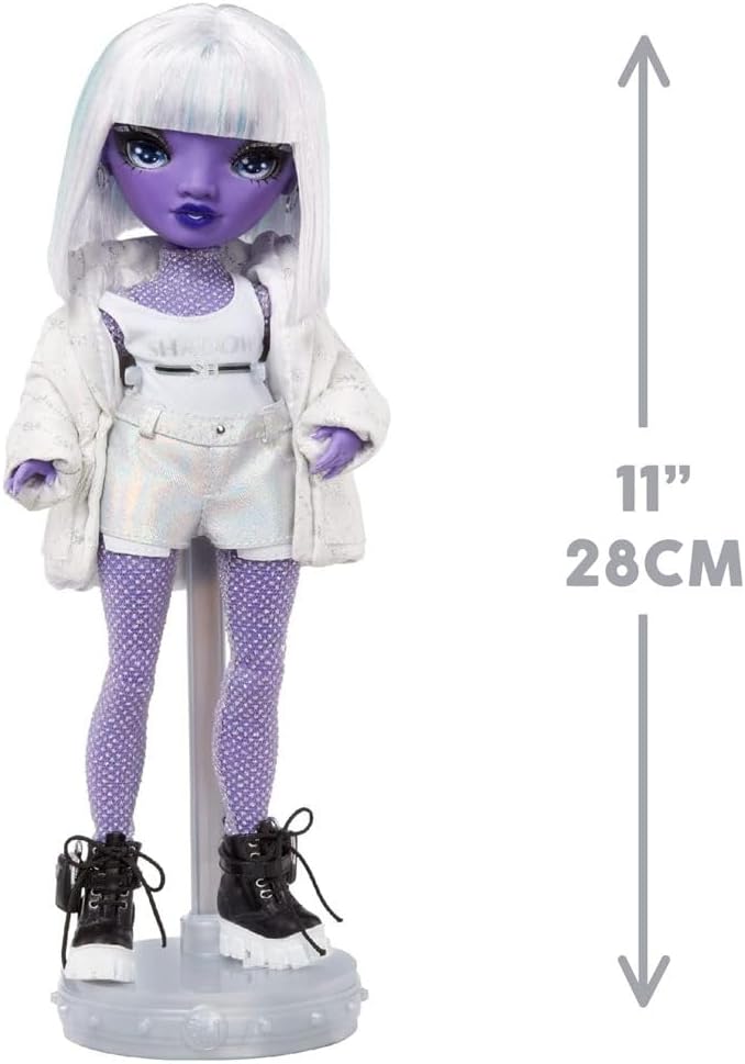 SHADOW HIGH Rainbow High Dia MANTE - Lila Modepuppe mit modischem Outfit und mehr als 10 bunten Spie