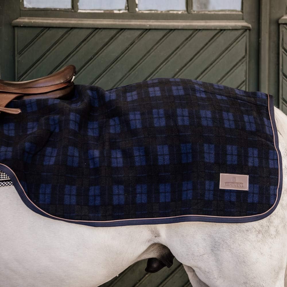 Kentucky Horsewear Heavy Fleece Ausreitdecke, Grösse:M, Farbe:Check Printing M check printing, M che