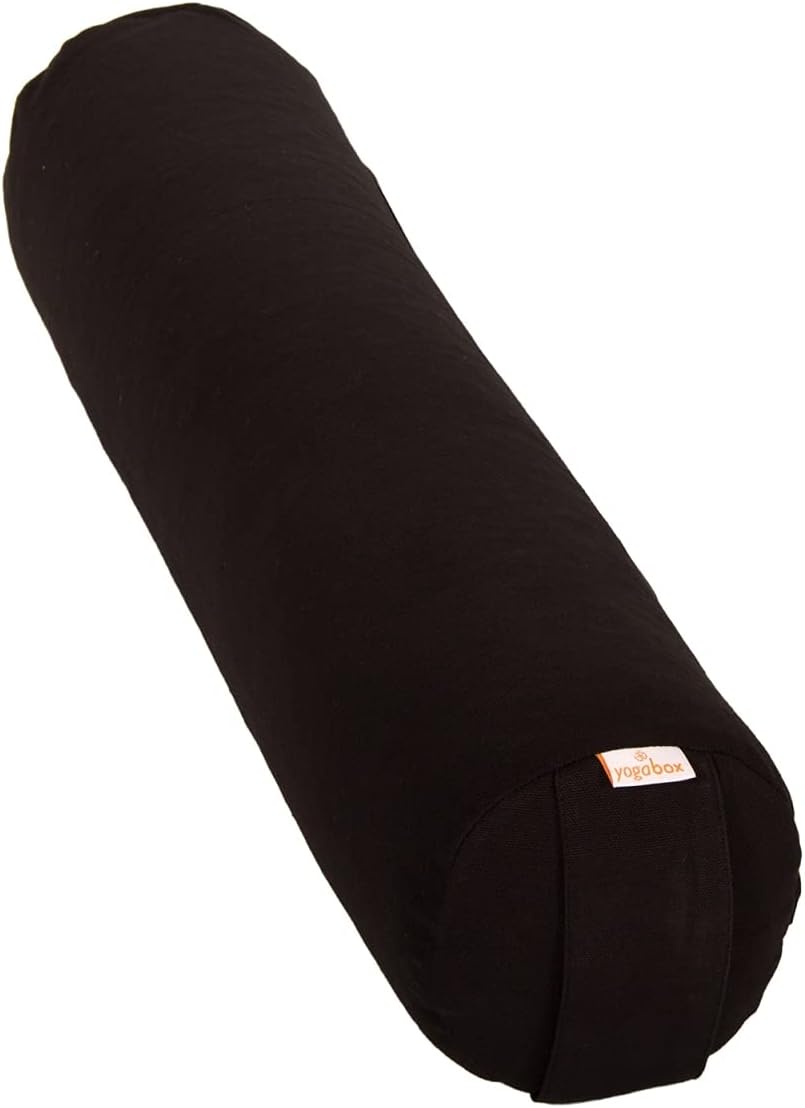 Yogabox Yoga und Pilates Bolster/Yogarolle Basic small Schwarz, Schwarz