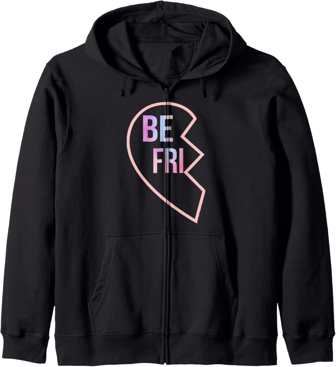 BFF 1 Heart in 2 Best Friends Matching 1st Part Kapuzenjacke