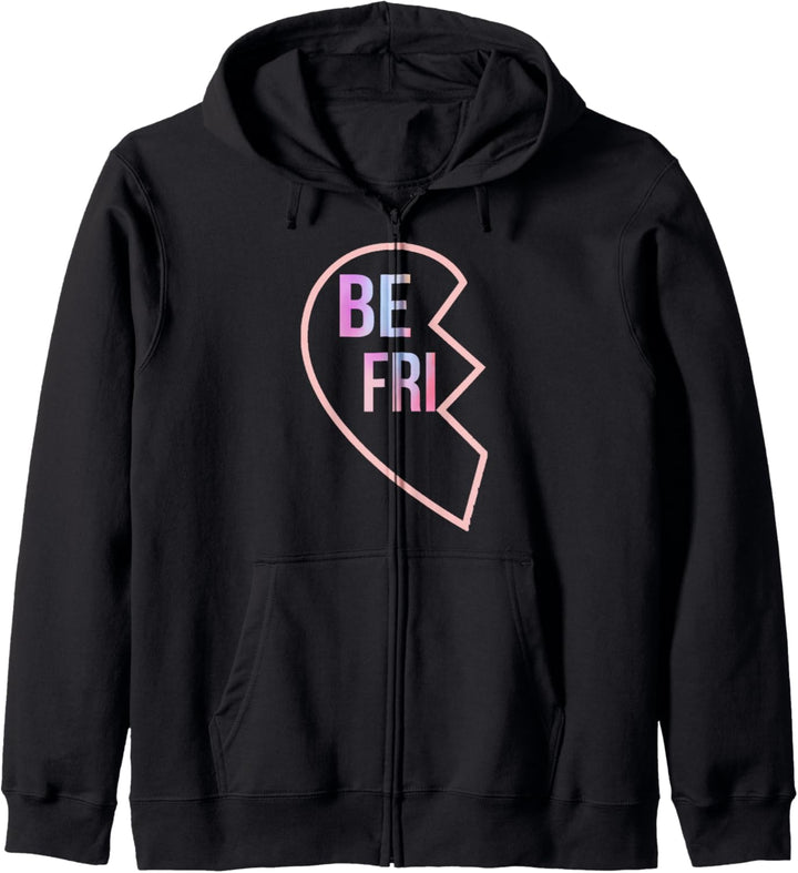 BFF 1 Heart in 2 Best Friends Matching 1st Part Kapuzenjacke