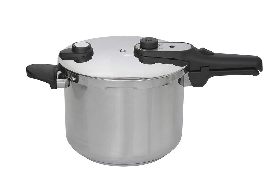 Jata Hogar HOLL2230 Schnellkochtopf aus Edelstahl, 10 Liter, für alle Herdarten, einschliesslich Ind