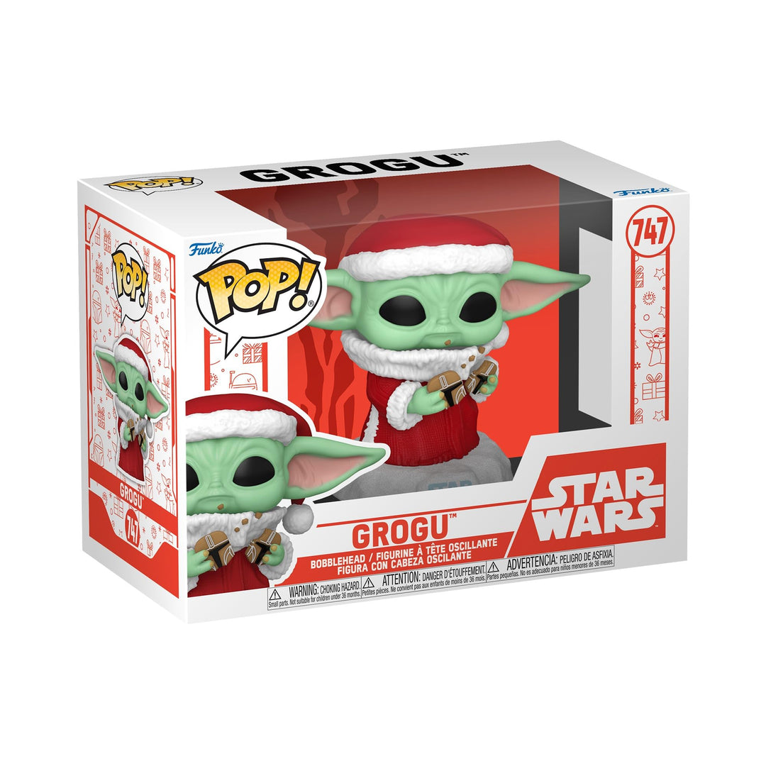 Funko Pop! Star Wars: Mando Holiday - Grogu (The Child, Baby Yoda) - The Mandalorian - Vinyl-Sammelf