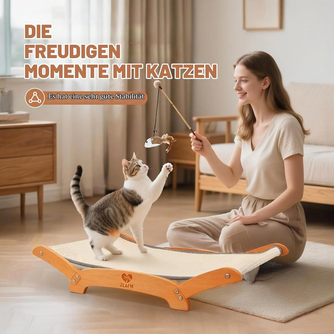 Sisal Kratzmatte Katze Bett, Extra gross Kratzpappe für Katzen, Fussmatte Sisalmatte Kratzpads für K