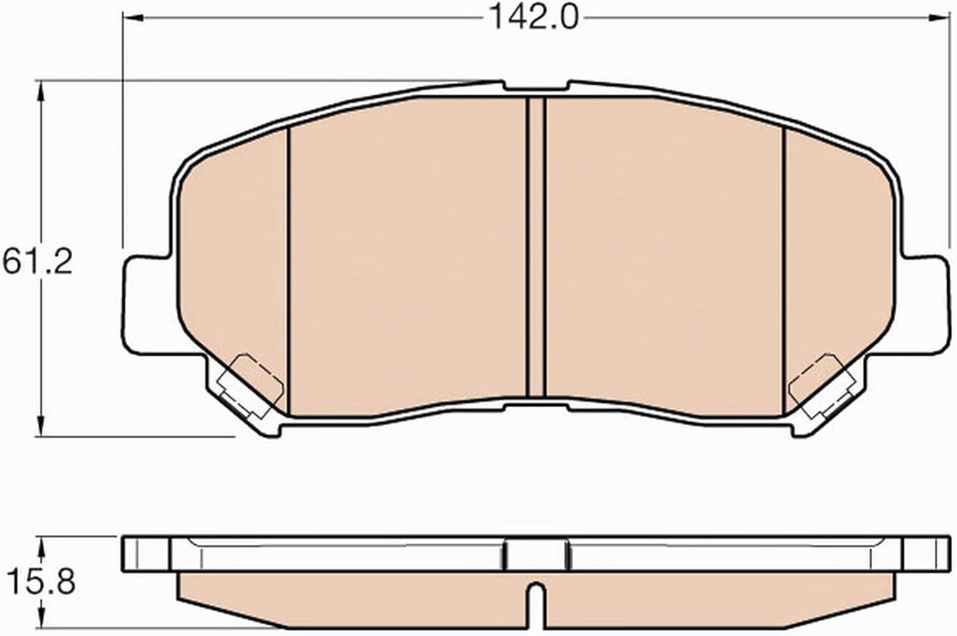 Lucas Engines GDB3562 Bremsbelagsatz