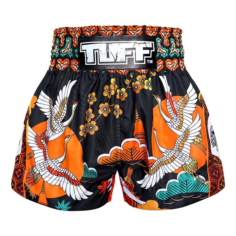 Tuff Sport Muay Thai Boxshorts Herren & Unisex Blau Grösse S Traditioneller Stil MMA Kickboxen Grapp