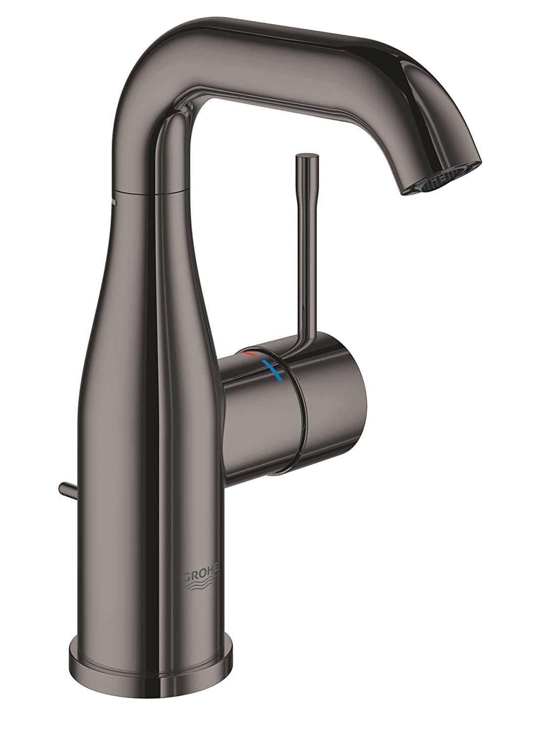 GROHE Essence | Badarmatur - Einhand-Waschtischbatterie, DN 15 M-Size | hard graphite | 23462A01 M m