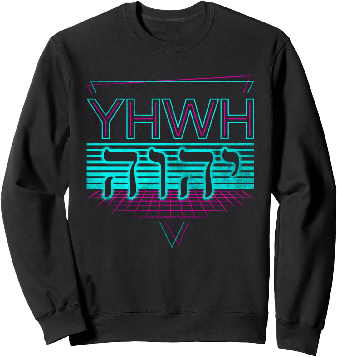 JHWH Jahwe Tetragramm Retro Sweatshirt