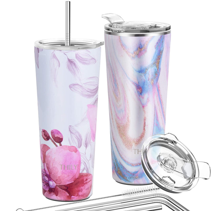 Vakuumisolierter Edelstahlbecher – THILY 780 ml dreifach isolierter Reisebecher mit spritzwassergesc