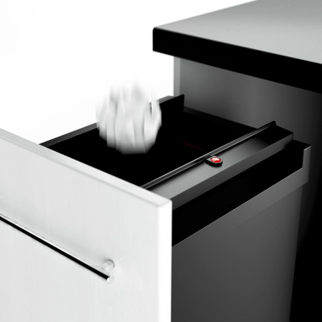Hailo Abfallsammler 3273101 | Einsatz Wertstoffbox 53 Liter | Schwingdeckel Mülleimer | Kunststoff S