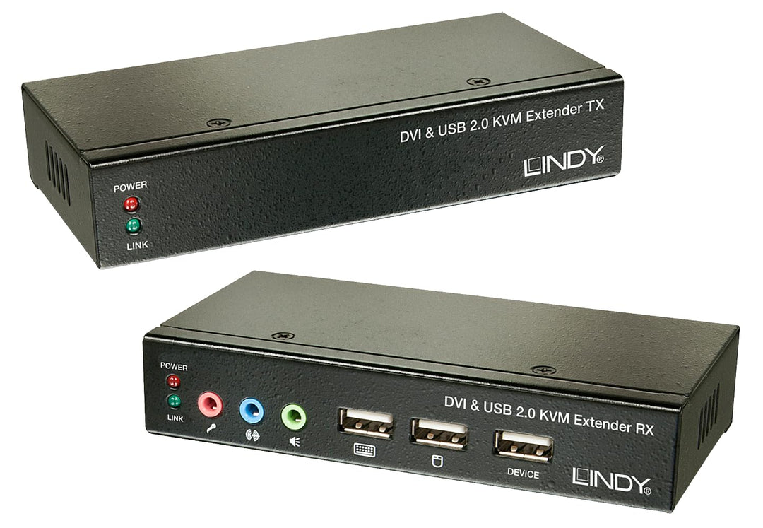 LINDY 39377 Cat.5 KVM Extender Classic DVI USB Audio, 50m