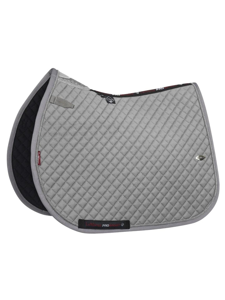 LeMieux X-Grip Silicone Eurojump Square Sattelpolster L Grauer Widerristentlastungssprung, L Grauer