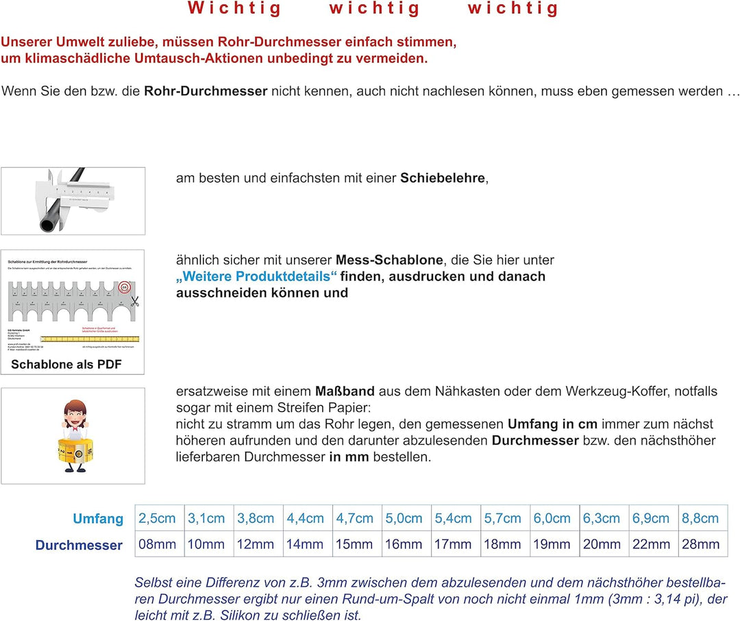 Rosetten Abdeckung für Rohre, Heizungen, Geländer - EINFACHE MONTAGE, Rohrverkleidung MADE IN GERMAN