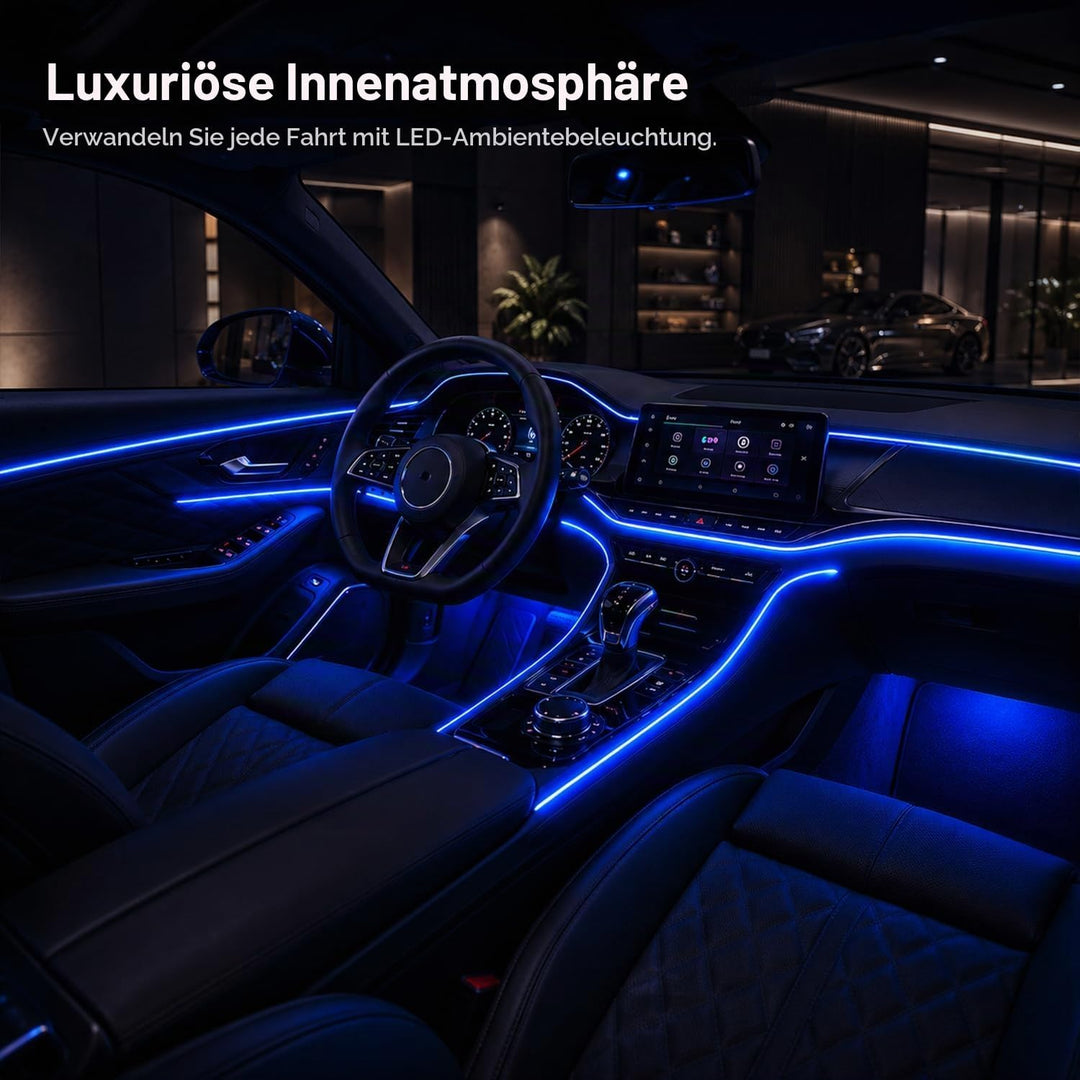 Sunshine smile Auto LED Innenbeleuchtung,6M/ 6 in 1 RGB Auto Innenraumbeleuchtung,12V Led Atmosphäre
