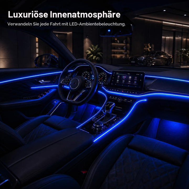 Sunshine smile Auto LED Innenbeleuchtung,6M/ 6 in 1 RGB Auto Innenraumbeleuchtung,12V Led Atmosphäre