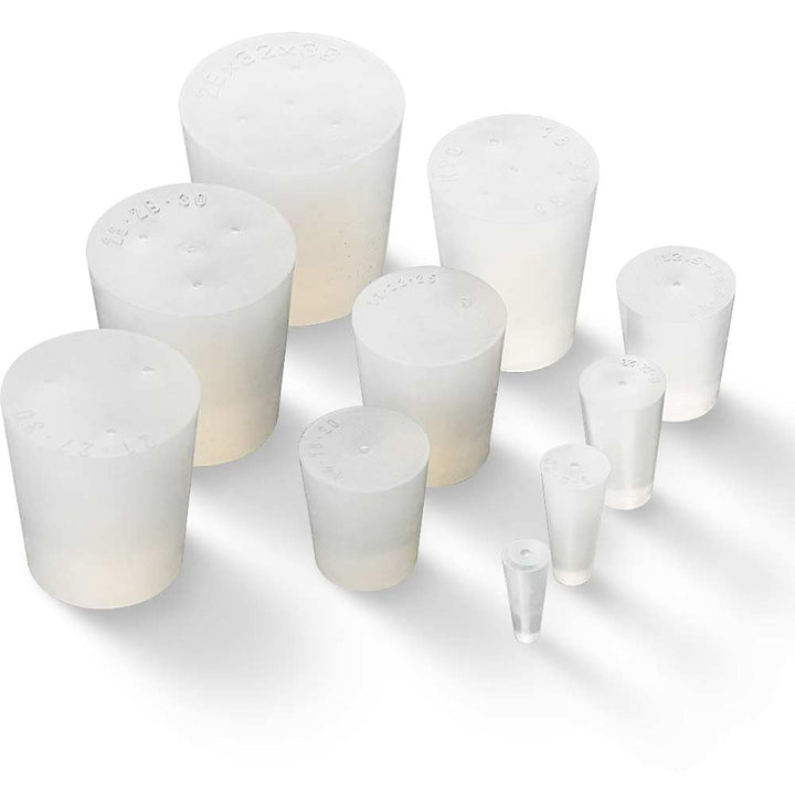 Tuuters 10x Silikonstopfen im Set, Konische Stopfen, Pfropf, Gummistopfen (30 x Ø32 x 26 mm), 30 x Ø