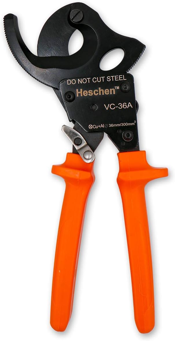 Heschen Ratchet Kabelschneider VC-36A verwenden für 36mm / 300mm² Abisolierzange Hand Crimpzange