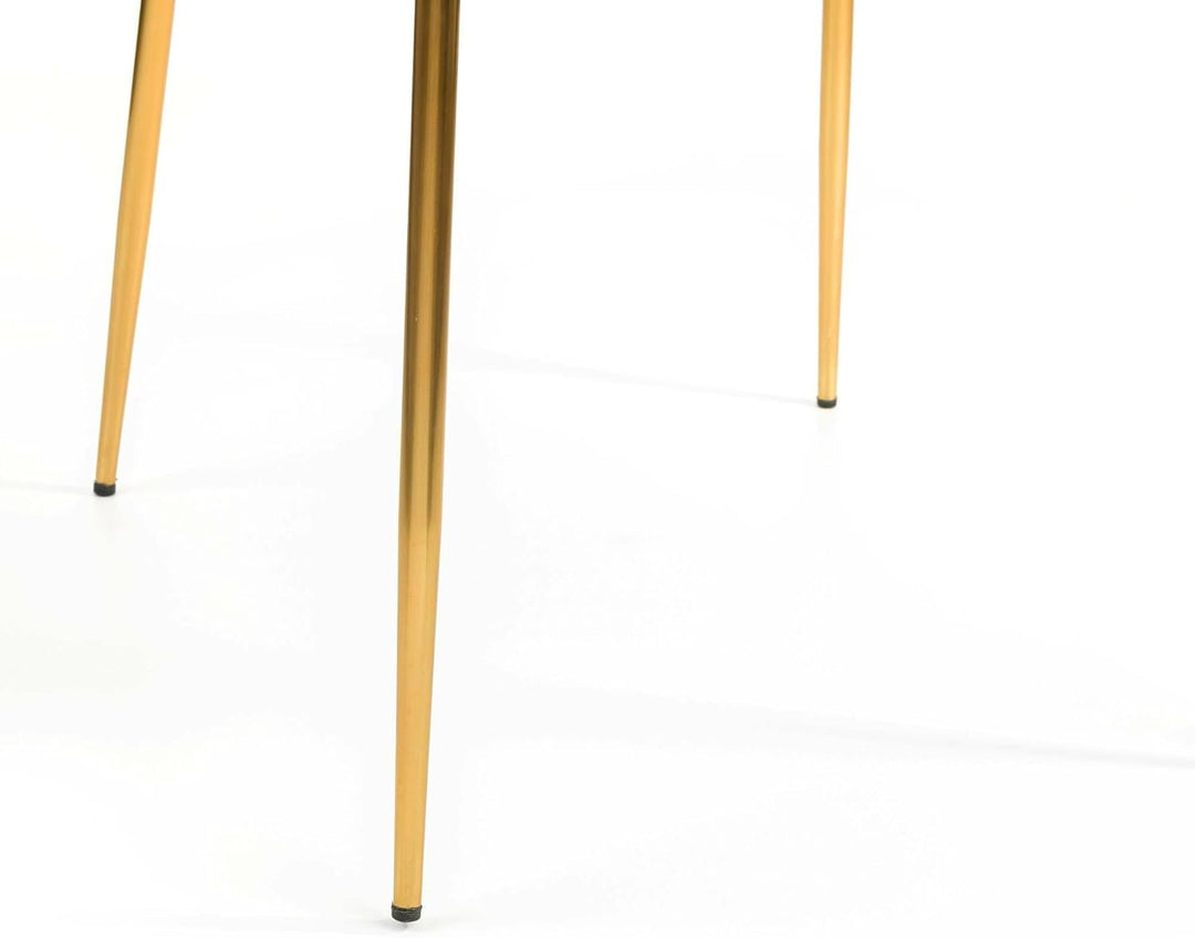 Julian Bowen Harper Esszimmerstuhl, 2 Stück, grau Grau und Gold, Grau und Gold