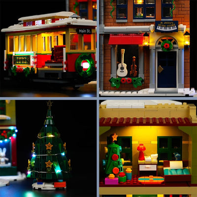 Led Licht Set für Lego Holiday Main Steet, Fernbedienung Dekorationsbeleuchtungsset für Lego 10308 F