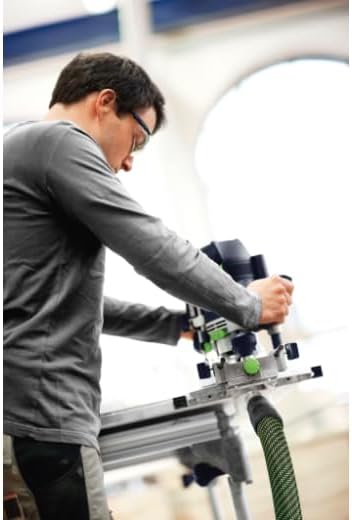 Festool Oberfräse OF 2200 EB-Plus (mit Spannzange, Spannzange, Kopierring, Spanfänger, Gabelschlüsse