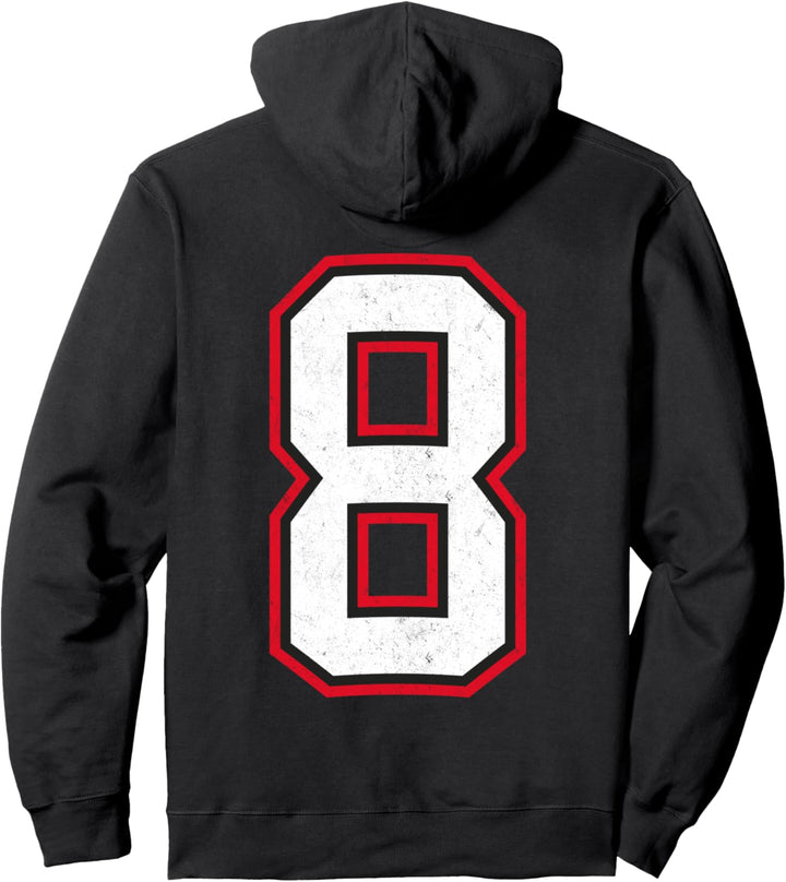 Number Eight 8 Nummer Acht 8 Pullover Hoodie