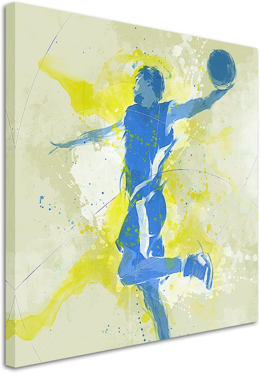 Paul Sinus Art Basketball VI 60x60cm SPORTBILDER Splash Art Wandbild Aquarell Art
