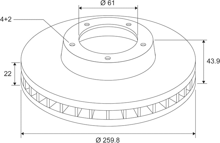 VALEO 186764 Bremsscheibe